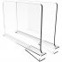 2 4 6 PCS Acrylic Fitted Shelf Dividers Closet Organization Separators Clear Shelf Dividers Wood Shelves Handbag Purse Sweater Organizer For Bedroom Kitchen Off
