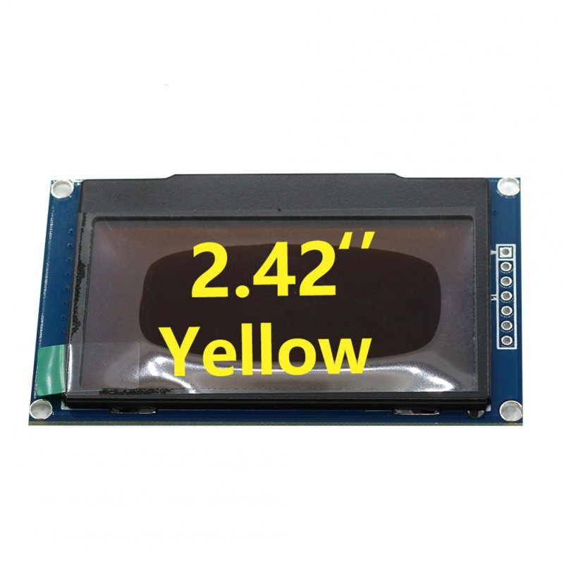 2.42inch 7pin Oled Lcd Display Module Spi Interface 128x64 Resolution