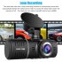 2 45 Inch HD Car Driving Recorder Dual Dash Cam 1080P Front Inside Camera Video Recorder Night Vision G sensor Black