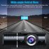 2 45 Inch HD Car Driving Recorder Dual Dash Cam 1080P Front Inside Camera Video Recorder Night Vision G sensor Black