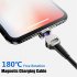 2 4A 180   Magnetic Cable LED Type C Micro USB Charger Cord for Android iPhone