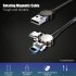 2 4A 180   Magnetic Cable LED Type C Micro USB Charger Cord for Android iPhone