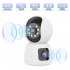 2 4G 5G Dual Band WiFi  Camera Motion Detection Surveillance  Camera Infrared Color Night Vision Cams Intelligent Notification Alarm Voice Camera For Delivery Ind