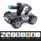 2 4G Drift Truck 360Degree Rotation Music Light Toy Double Remote Control  RQ2085 blue