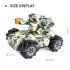 2 4G Drift Truck 360Degree Rotation Music Light Toy Double Remote Control  RQ2085 camouflage blue