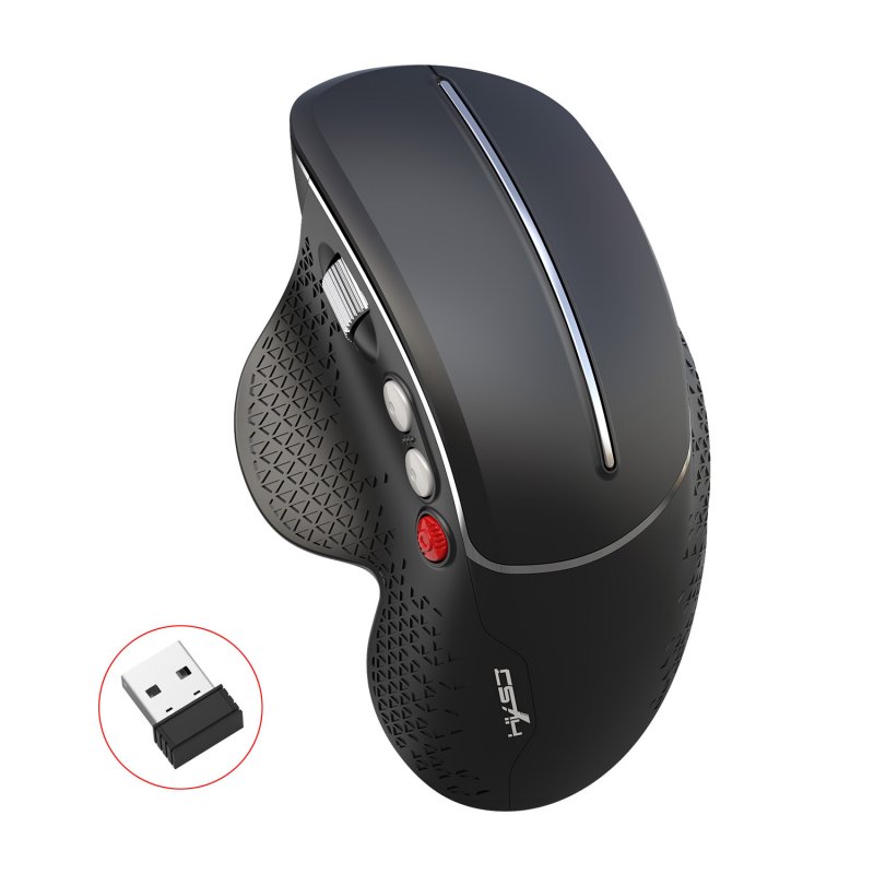 2.4G Ergonomic Wireless Mouse for Gamer Gaming Laptops black