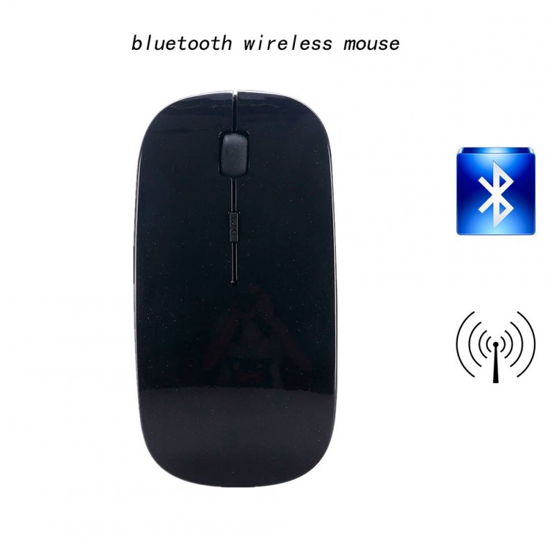 2.4G Mini Portable Laptop Computer Wireless Four-way Roller Game Mouse Bluetooth Office Business Mouse black_2.4G wireless + Bluetooth