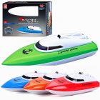 2.4G Rc Boat High Speed 20km/h Rechargeable Waterproof Remote Control Speed Boat For Kids Summer Water Party Gifts orange color