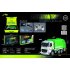 2 4G Remote Control Engineering Vehicle with Music Light Simulation Electric City Service Car Model Toys for Kids HJ8004 1