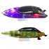 2 4G Remote Control Boat With Colorful Ligth 8 10km h High Speed Electric Speed Boat Model For Kids Birthday Gifts A