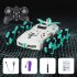 2 4G Remote Control Car 4WD 6 wheel Drift Stunt RC Car With Music Light Rechargeable Off road Vehicle Model Green