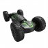 2 4G Remote Control Car with Spray Watch Dual Control Twist Stunt Vehicle Rechargeable RC Drift Car A Green