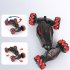 2 4G Remote Control Car with Spray Watch Dual Control Twist Stunt Vehicle Rechargeable RC Drift Car A Green