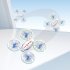 2 4G Remote Control Drone Air Pressure Fixed Height Headless Mode Stunt RC Quadcopter with Colorful Lights White