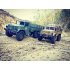 2 4G Remote Control Military Truck 6 Wheel Drive Off Road RC Car Model Remote Control Climbing Car Gift Toy Military green car  with color box