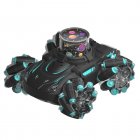 2 4G Remote Control Stunt Car With Sound Light High Definition Projection RC Car For Boys Girls Birthday New Year Gifts Black blue
