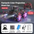 2 4G Remote Control Stunt Car With Sound Light High Definition Projection RC Car For Boys Girls Birthday New Year Gifts Black blue
