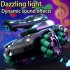 2 4G Remote Control Stunt Tank One Click Demonstration Electric Vehicle Model With Colorful Light For Boys Girls Birthday Gifts blue