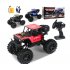 2 4G Remote Control Wireless Electric Quattro 1 14 Alloy Off road Rock Crawler Children Toy with Light red 1 14