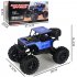 2 4G Remote Control Wireless Electric Quattro 1 14 Alloy Off road Rock Crawler Children Toy with Light blue 1 14