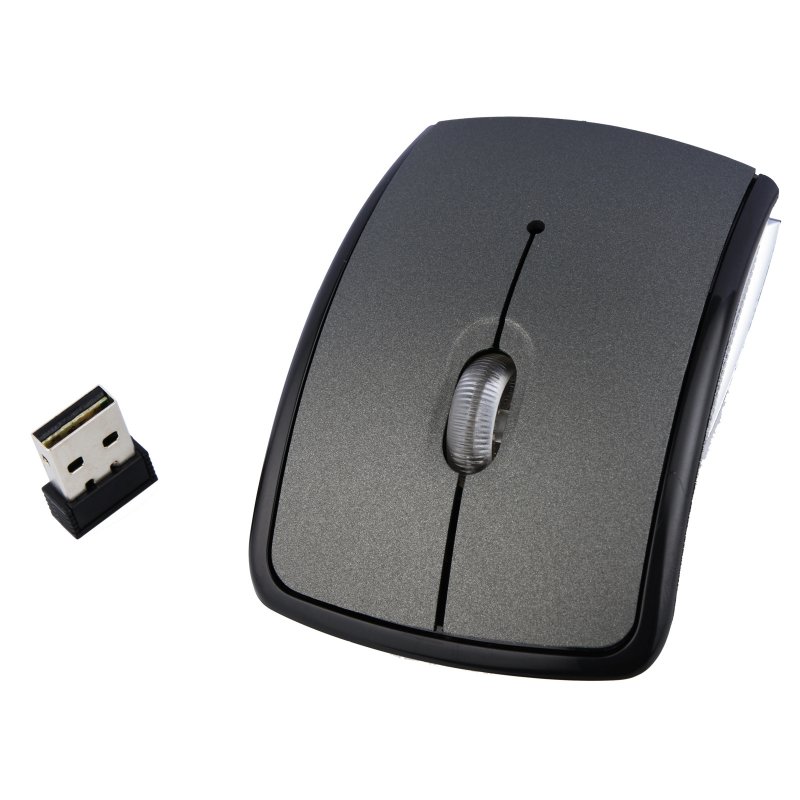 2.4G Wireless Folding Mouse Optical Mouse Supports Office Gaming Mouse gray