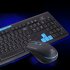 2 4G Wireless Gaming Gamer Keyboard Mouse Kit for Desktop Pc Laptop Hk3800 black