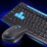 2 4G Wireless Gaming Gamer Keyboard Mouse Kit for Desktop Pc Laptop Hk3800 black