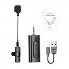 2.4G Wireless Lavalier Microphone Portable Lightweight Clip-on Microphones For Video Recording Vlogging Interviews Live Streaming one to one