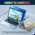 2 4G Wireless Mouse 3600 DPI Wireless Mouse Ergonomic Gaming Mouse RGB Lighting Type C Rechargeable For PC Laptop Computer T90RGB 3 mode charging  black