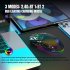 2 4G Wireless Mouse 3600 DPI Wireless Mouse Ergonomic Gaming Mouse RGB Lighting Type C Rechargeable For PC Laptop Computer T90RGB 3 mode charging  black