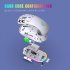 2 4G Wireless Mouse 3600 DPI Wireless Mouse Ergonomic Gaming Mouse RGB Lighting Type C Rechargeable For PC Laptop Computer T90RGB 3 mode charging  white
