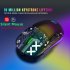 2 4G Wireless Mouse 3600 DPI Wireless Mouse Ergonomic Gaming Mouse RGB Lighting Type C Rechargeable For PC Laptop Computer T90RGB 3 mode charging  black