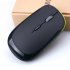 2 4G Wireless Mouse USB 2 0 Receiver Super Slim Mini Cute Optical Wireless Mouse USB Right Scroll Mice for Laptop PC Video Game  black
