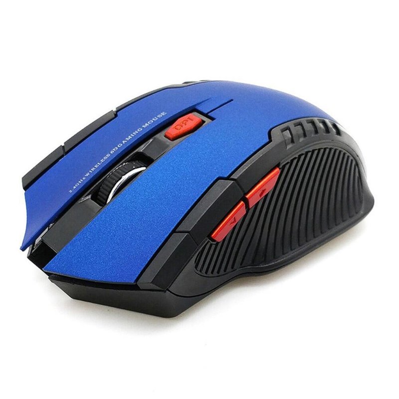 2.4G Wireless Optical Gaming Mouse Low Consumption Ergonomics Portable Wireless Mouse Blue