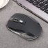 2 4GHZ Portable Wireless Mouse Cordless Optical Scroll Mouse for PC Laptop  gray