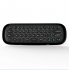 2 4GHz Air Mouse Remote Control with Wireless Keyboard Gyro Mouse IR Learing for Android TV Box Laptop PC Projector black