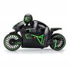 2 4GHz Mini Fashion RC Motorcycle With Cool Light High Speed RC Motorbike Model Remote Control Drift Motor Toys For Kids Birthday Gift green