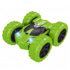 2.4GHz Mini RC Cars 360 Degree Flip Double Side Stunt Car Rechargeable Remote Control Vehicle Model Toys For Boys Girls Birthday Xmas Gifts green