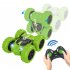 2 4GHz Mini RC Cars 360 Degree Flip Double Side Stunt Car Rechargeable Remote Control Vehicle Model Toys For Boys Girls Birthday Xmas Gifts green