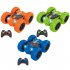 2 4GHz Mini RC Cars 360 Degree Flip Double Side Stunt Car Rechargeable Remote Control Vehicle Model Toys For Boys Girls Birthday Xmas Gifts green