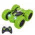 2 4GHz Mini RC Cars 360 Degree Flip Double Side Stunt Car Rechargeable Remote Control Vehicle Model Toys For Boys Girls Birthday Xmas Gifts green