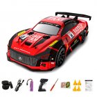 2.4GHz Mini Remote Control Car With Colorful Ligth 4WD Rc Drift Racing Car Model Toys Birthday Christmas New Year Gifts For Boys Girls Red