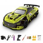 2.4GHz Mini Remote Control Car With Colorful Ligth 4WD Rc Drift Racing Car Model Toys Birthday Christmas New Year Gifts For Boys Girls Green