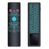 2 4GHz Mini Wireless Keyboard Air Remote Control Mouse Touchpad with Colorful Backlit for Android TV Box  HTPC  IPTV  PC black