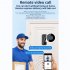 2 4GHz WiFi Doorbell Camera Wireless Smart Video Door Bell with Chime 2 Way Audio HD Night Vision Black