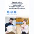 2 4GHz WiFi Doorbell Camera Wireless Smart Video Door Bell with Chime 2 Way Audio HD Night Vision Black