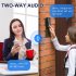 2 4GHz WiFi Doorbell Camera Wireless Smart Video Door Bell with Chime 2 Way Audio HD Night Vision Black