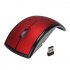 2 4GHz Wireless Arc Foldable Optical USB Cordless Mouse for Laptop PC red