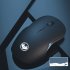 2 4GHz Wireless Mute Mouse 4 Keys 1600dpi 3 Levels Dpi Rechargeable Mouse Controller For Office Computer Notebook Mint Green
