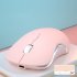 2 4GHz Wireless Mute Mouse 4 Keys 1600dpi 3 Levels Dpi Rechargeable Mouse Controller For Office Computer Notebook Mint Green